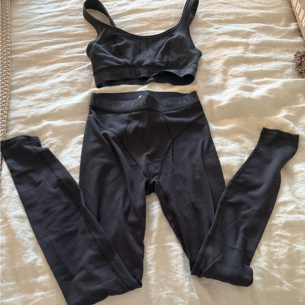 Fabletics Charcoal High-Support Seamless Sports B… - image 3